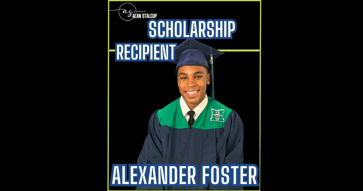Alan Stalcup Awards Scholarship to Bioengineering Scholar Alexander Foster